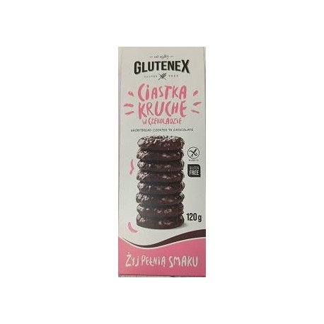 Sušenky křehké v čokoládě 120g - bez lepku Glutenex