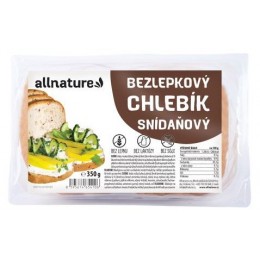 Bezlepkový chlebík snídaňový - superfoods 350 g Allnature