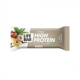 Tyčinka Lifebar proteinová s ořechy a vanilkou 40 g BIO LIFEFOOD