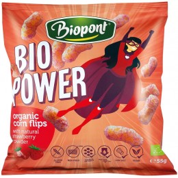 Bio kukuřičné křupky jahodové Biopont 55 g bez lepku