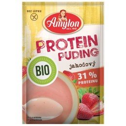 Protein puding jahodový BIO - Amylon 45g bez lepku AMYLON