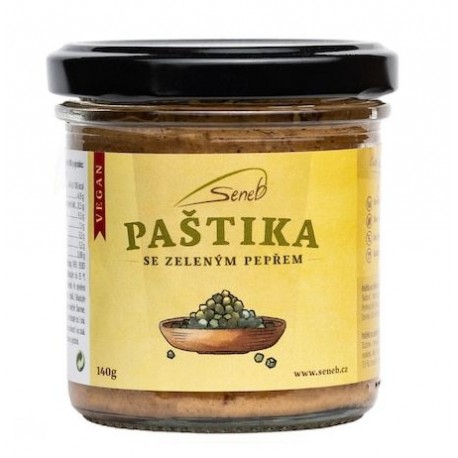 Paštika se zeleným pepřem - VEGAN - Seneb 140g