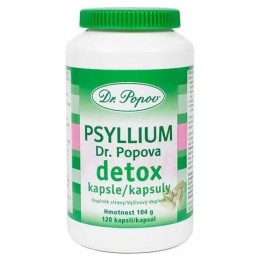 Psyllium Dr. Popova DETOX kapsle, 120 ks