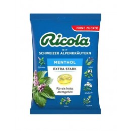 Ricola - Menthol extra silný bez cukru 75g