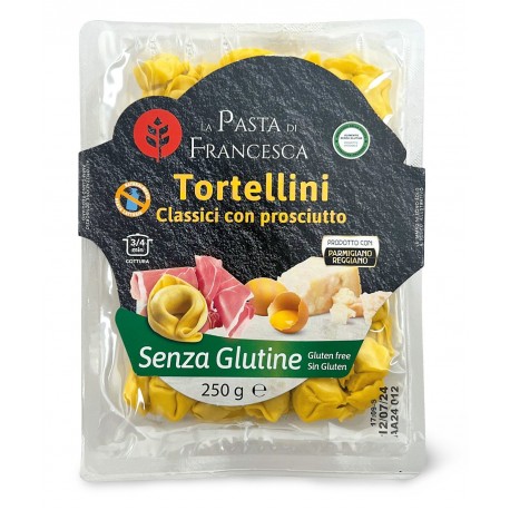 Italské plněné těstoviny Tortellini classici con prosciutto bez lepku - La Pasta di Francesca 250g