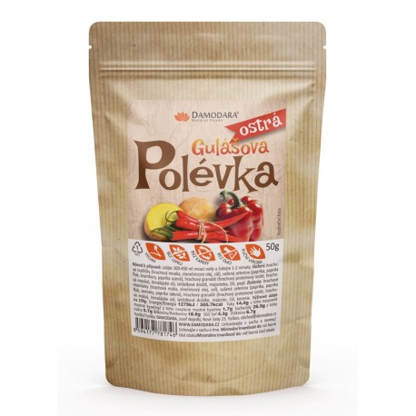 Polévka GULÁŠOVÁ "ostrá" vegan - Damodara 50g