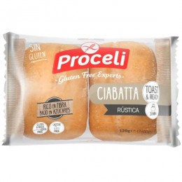 Ciabatta rustikální, bez lepku (2x60g) 120g PROCELI