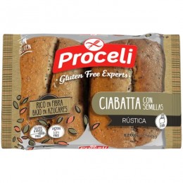 Ciabatta rustikální se semínky, bez lepku, (2ks) 120g
