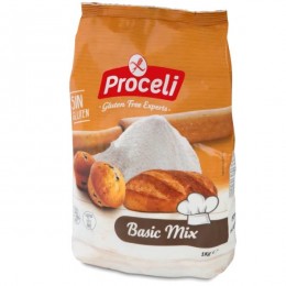 Směs na chleba Basic MIX, bez lepku, 1kg PROCELI