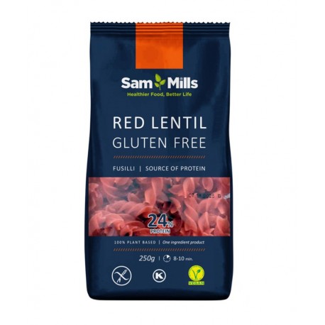 Těstoviny z červené čočky - Vřetena 250g Sam Mills