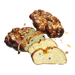 Vánočka sypaná mandlemi balená v OA, 330 g bez lepku BEZLEPIK