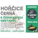 HOŘČICE černá s česnekovou smetanou, 170 g Bezlepik