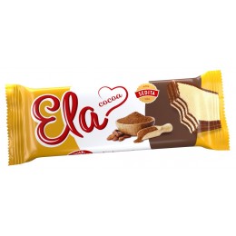 Ela oplatka 40 g s kakaovou náplní v kakaové polevě s fruktózou
