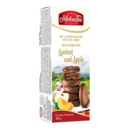 Perníčky s meruňkovou a jablečnou náplní, bez lepku, 180g Molendini