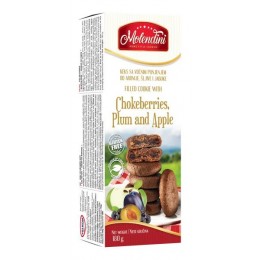 Perníčky s náplní arónie, švestky a jablka, bez lepku, 180g Molendini