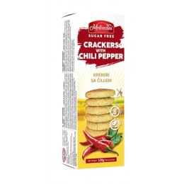 Krekry s chilli papričkou - BEZ CUKRU, bez lepku, 120g Molendini
