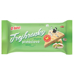 Trojhránky pistáciové s fruktózou 50g D.Line