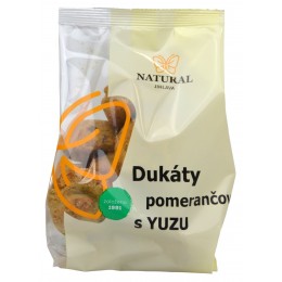 Dukáty pomerančové s yuzu - Natural 200g