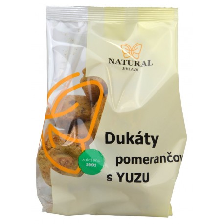 Dukáty pomerančové s yuzu - Natural 200g