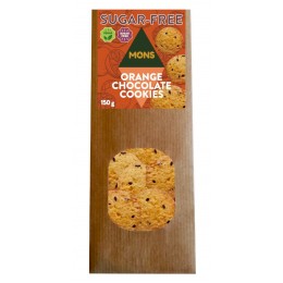 Pomerančové sušenky s čokoládou bez cukru - VEGAN - Mons 150g