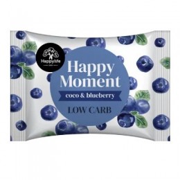 Kokosové kolečko s borůvkami 38g - se sníženým obsahem cukrubez lepku HAPPY MOMENT