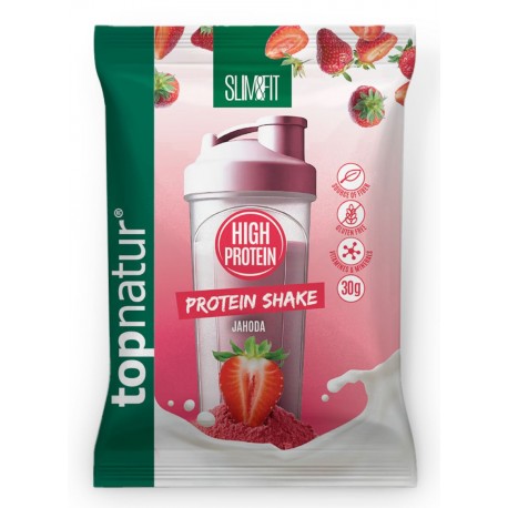 Protein shake jahoda bez lepku - Top Natur 30g