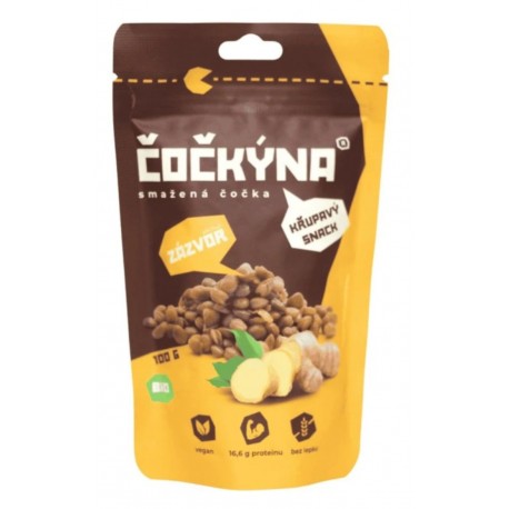 Křupavá čočka ZÁZVOR BIO - Čočkýna 40g