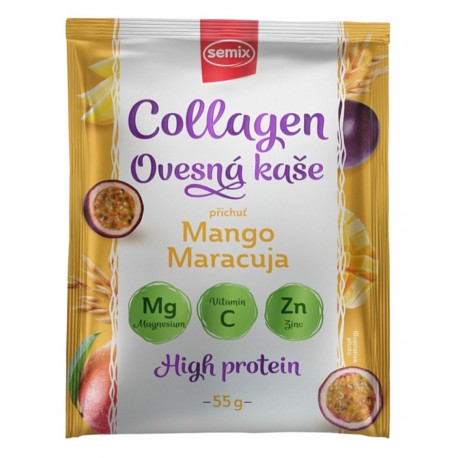 Ovesná kaše Collagen - Mango, maracuja - Semix 55g bez cukru