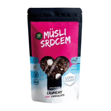 Musli srdcem protein jahoda čokoláda 250g bez lepku Topnatur
