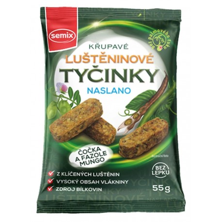 Mini müsli tyčinky naslano luštěninové bez lepku 55g SEMIX