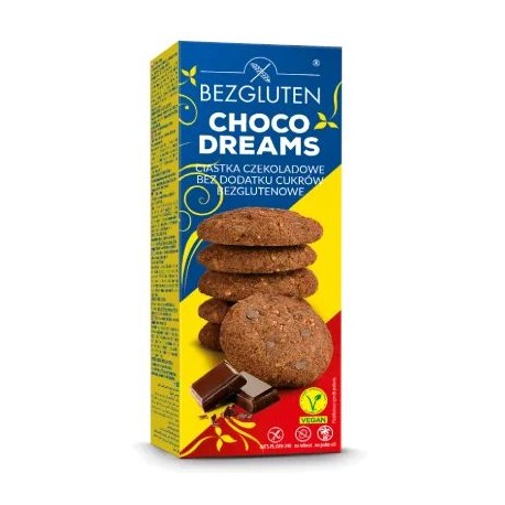 Sušenky Čokoládový sen, bez přidaného cukru, bez lepku 110g Bezgluten