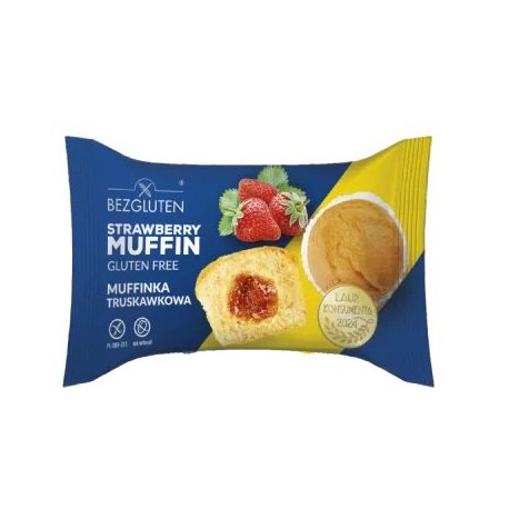 Muffin JAHODA, bez lepku, 60g Bezgluten