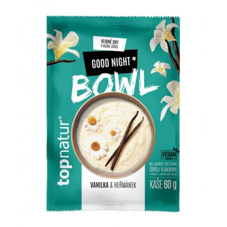 Kaše bowl good night vanilka heřmánek 60g Topnatur bez lepku