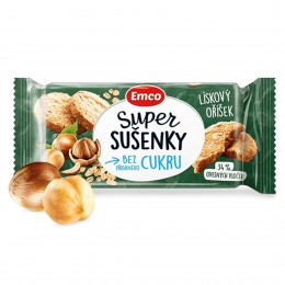 Super sušenky lískový oříšek 60 g bez přidaného cukru EMCO