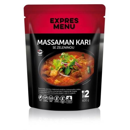 Massaman kari se zeleninou 2 porce Expres Menu
