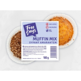 Muffin MIX sypaný amaranthem 100g bez lepku Free Days