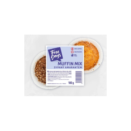 Muffin MIX sypaný amaranthem 100g bez lepku Free Days
