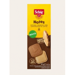 Notes sušenky s mléčnou čokoládou 81g bez lepku Schar