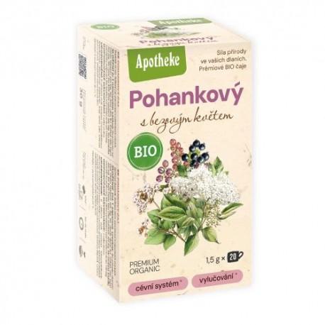 Čaj Pohankový s bezovým květem 20x1,5g BIO Apotheke