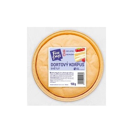 Dortový korpus 150g bez lepku Free Days