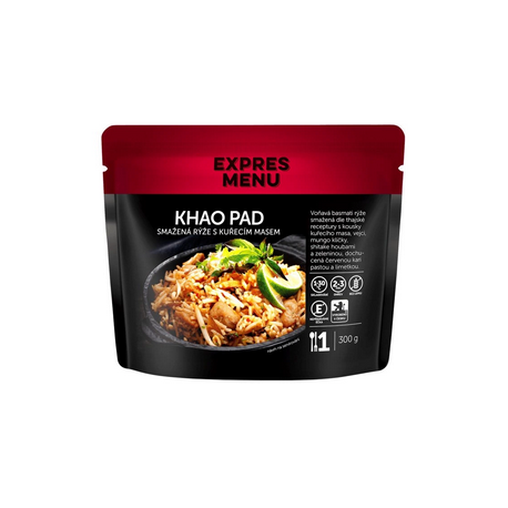 Khao Pad - smažená rýže s kuřecím masem 1 porce Expres Menu