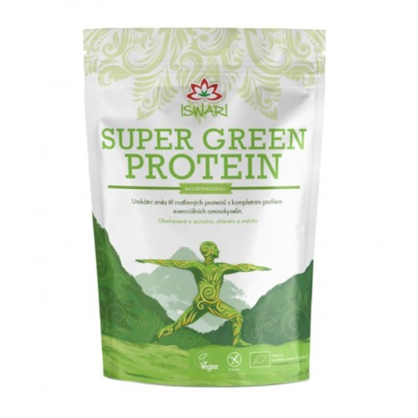 Protein Super green BIO 250g Iswari bez lepku