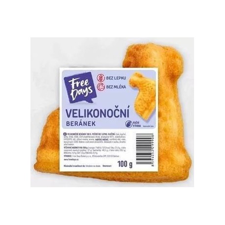 Velikonoční Beránek 100g - bez lepku Free Days