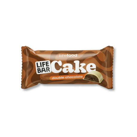 Tyčinka Lifebar Cake dvojitá čokoláda 35 g BIO LIFEFOOD