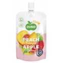 Ovocné pyré 120 g jablečné s broskví bez přídavku cukrů OVKO