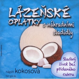 Lázeňské oplatky s kokosem slazené maltitolem 140g
