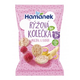 Rýžová kolečka BIO - MALINA, BANÁN - Hamánek 35g