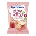 Rýžová kolečka BIO - JAHODA, JABLKO - Hamánek 35g