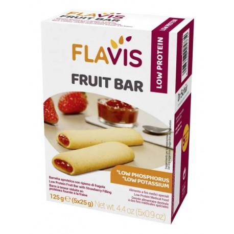 FRUIT BAR PKU, tyčinka nízkobílkovinná, 125g Flavis