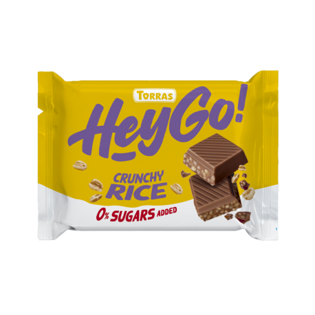 Mléčná čokoláda se sladidlem a křupavou rýží 60g TORRAS
